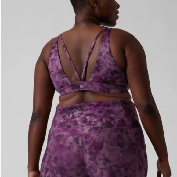 Athleta Exhale Printed Purple Tie Dye 3X NWT NEW - Picture 3 of 3